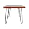 Alaterre Furniture Hairpin Natural Live Edge Wood with Metal 42" Coffee Table, Natural AWDD1120 - alternate 5